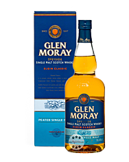 Glen Moray Peated Single Malt Speyside Scotch Whisky / 40 % Vol. / 0,7 Liter-Flasche in Geschenkbox