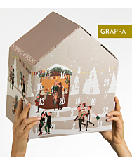 mySpirits Grappa Adventskalender 2022 Xmas Edition / 38-50 % Vol. / 24 x 0,02l mit Glas