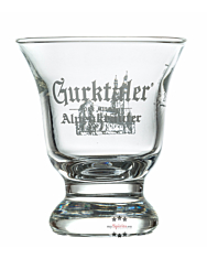 Gurktaler Alpenkräuter Stamperl Schnapsglas / 2cl & 4cl Eichstrich / H: ca. 7 cm