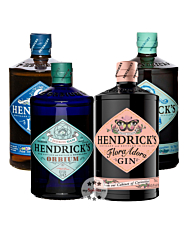 Hendrick's Editionen-Set: Flora Adora, Orbium, Lunar & Neptunia / 43,3 % vol. / 4 x 0,7 Liter-Flasche 