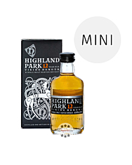 Highland Park 12 Jahre Whisky Miniatur / 40 % Vol. / 0,05 Liter-Flasche