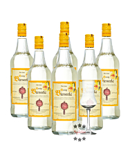 6 x Prinz: Honig Birnerla / 34 % Vol. / 6 x 1,0 Liter-Flasche + 1 x gratis mySpirits-Schnapskelch