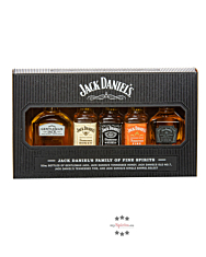 Jack Daniel's „Family of Fine Spirits“ Whiskey-Miniaturen-Probierset / 35 – 45 % vol / 5 x 0,05 Liter in Box