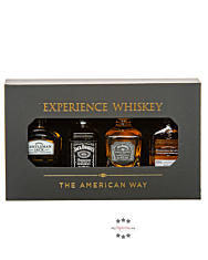 Jack Daniel's & Woodford Probierset „The American Way“ / 40 - 45 % vol / 4 x 0,05 Liter in Flasche