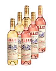 Lillet 6er Mischpaket je 3 x Lillet Blanc & Rosé / 17 % Vol. / 6 x 0,75 Liter-Flasche