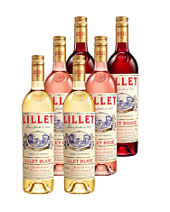 Lillet 6er Mischpaket je 2 x Lillet Blanc, Rouge, Rose / 17 % Vol. / 6 x 0,75 Liter-Flasche