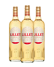 Lillet Wild Blanc Weinaperitif 3er-Set / 17 % Vol. / 3 x 0,75 Liter-Flasche