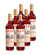 Lillet: Rouge Weinaperitif 6er-Pack / 17 % Vol. / 6 x 0,75 Liter-Flasche