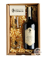 Bergbrennerei Löwen Geschenk-Set Almglüherbox Duo / 30 % Vol. / 0,5 L Flasche