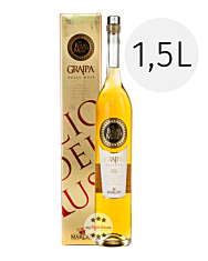 Marcati Grappa Riserva „Il Bacio delle Muse“  / 40 % Vol. / 1,5 Liter-Flasche in Geschenkbox