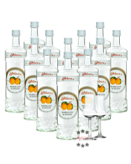 12 x Prinz Marillen-Schnaps / 40 % Vol. / 12 x 1,0 Liter-Flaschen + 2 x gratis mySpirits-Schnapskelch