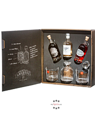 Marzadro Geschenk-Set „Negroni“ inkl. Karaffe und 2 Gläsern / 16-45 % Vol./ 3 x 0,2 Liter-Flasche in Box