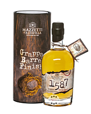 Mazzetti 1587 Grappa Brachetto Sherry Finish / 43 % Vol. / 0,5 Liter-Flasche in Geschenkdose