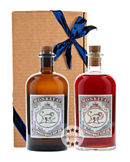 Monkey Gin Geschenkbox mit Monkey  Gin (47 % Vol. / 0,5 L) + 1 x Monkey 47 Sloe Gin (29 % vol. / 0,5 L)