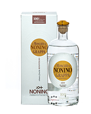 Nonino Grappa Moscato Monovitigno – sortenreiner Grappa aus Muskateller / 41 % vol. / 0,7 Liter-Flasche