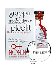 Grappa Nonino: Cru Picolit Grappa Monovitigno / 50 % vol. / 0,5 Liter-Flasche mundgeblasen im Geschenk-Karton