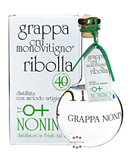 Nonino Grappa Cru Monovitigno Ribolla - Ribolla-Grappa aus sortenreinen Trauben / 45 % Vol. 1,0 Liter-Flasche