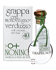 Nonino Grappa Cru Monovitigno Verduzzo - Sortenreiner Grappa aus Italien / 45 % Vol. 0,2 Liter-Flasche