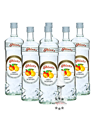 6 x Prinz Obstschnaps 40 % vol. / 40 % Vol. / 6 x 1,0 Liter-Flasche + 1 x gratis mySpirits-Schnapskelch