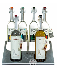 Poli Display mit 6 Grappas / 40 % Vol. / 6 x 0,7 Liter-Flasche