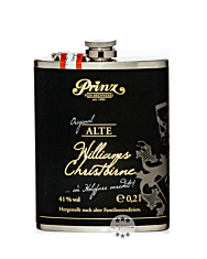 Prinz Flachmann Alte Williams-Christ-Birne im Holzfass gereift / 41 % Vol. / 0,2 Liter-Flasche aus Edelstahl 