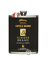 Prinz: Hafele Subirer Brand / 43 % Vol. / 0,2 Liter-Flasche aus Edelstahl