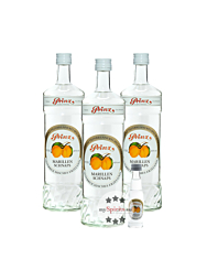 3 x Prinz: Marillen-Schnaps / 40 % Vol. / 3 x 1,0 Liter + gratis 0,02 Liter Marillen-Schnaps Miniatur