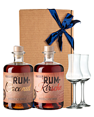 Prinz Geschenk-Set Rum Coconut Likör mit Inländerrum mit Rum Kirsche Likör mit Inländerrum