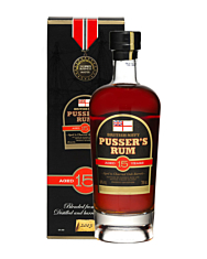 Pusser's Rum 15 Jahre British Navy Rum / 40 % Vol. / 0,7 Liter-Flasche in Geschenkkarton