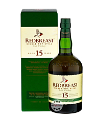 Redbreast 15 Years Old Single Pot Still Irish Whiskey / 46 % Vol. / 0,7 Liter-Flasche in Geschenkkarton