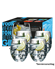 Riedel: Mixing Set Tonic Glas 4er Set / 580 ml / H: 11,3 cm