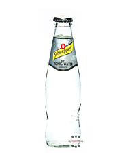 Schweppes Dry Tonic Water / alkoholfrei / 0,2 Liter-Flasche inkl. 0,10 € Pfand