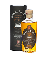 Sibona Grappa Riserva Botti da Porto / 40 % Vol. / 0,5 Liter-Flasche in Geschenkdose