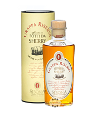 Sibona Grappa Riserva Botti da Sherry / 40 % Vol. / 0,5 Liter-Flasche in Geschenkdose