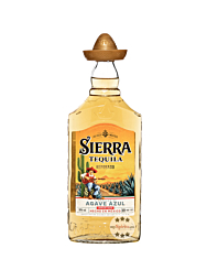 Sierra Tequila Reposado / 38 % Vol. / 0,7 Liter-Flasche mit goldenem Hut