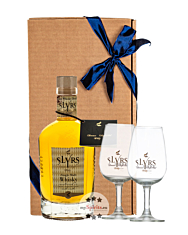 Slyrs Whisky: Geschenkset Bavarian Single Malt Whisky / 43 % vol / 0,35l & 2 x Whiskyglas in Geschenkbox