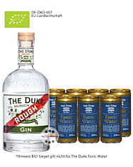 The Duke Rough Gin Bio (42 % vol, 0,7l) & 7 x The Duke Tonic Water (0,2l) inkl. 1,75€ Pfand