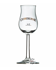 Unterthurner Schnapsglas mit Stiel / 2cl Eichstrich / H: ca. 14 cm