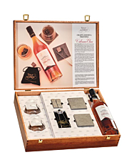 Villa de Varda Geschenkset Grappa Vulcano Etna + 2 Gläser + Accessoires / 40 % Vol. / 0,7 Liter-Flasche in Geschenkbox