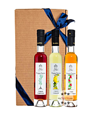 Geschenk-Set: Villa de Varda Mirtillo, Limoncino & Fragoline / 28 % Vol. / 3 x 0,2 Liter in Geschenkbox