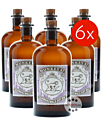 6 x Monkey 47 Schwarzwald Dry Gin Kombi / 47 % Vol. / 6 x 0,5 Liter-Flasche