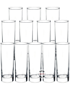 12 x mySpirits Longdrinkglas mit mySpirits-Logo im Boden / ca. 305 ml / Ø ca. 6 cm / H: ca. 16,5 cm