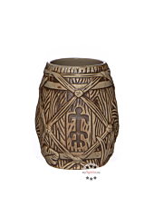 Plantation Rum Tiki Mug Tonbecher (Trinkglas) / ca. 350 ml / Ø ca. 9 cm / H: ca. 11,5 cm