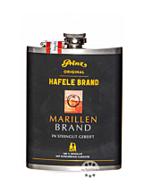 Prinz Flachmann Hafele Marillenbrand / 43 % Vol. / 0,2 Liter-Flasche aus Edelstahl