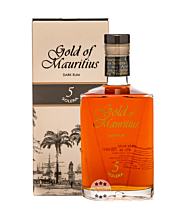 Gold of Mauritius Dark Rum 5 Solera / 40 % vol / 0,7 Liter-Flasche in Geschenkbox