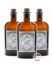 Monkey 47 Schwarzwald Dry Gin / 47 % Vol. / 3 x 0,5 Liter-Flasche 