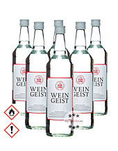 Alm Mand’l Weingeist – reiner Alkohol / 96 % Vol. / 6 x 1,0 Liter-Flasche