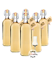 Prinz: Alte Haselnuss Kombi / 41 % Vol. / 6 x 1,0 Liter-Flasche + 1 x mySpirits Schnapskelch