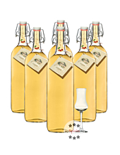 Prinz: Alte Kirsche Kombi / 41 % Vol. / 6 x 1,0 Liter-Flasche + 1 x mySpirits Schnapskelch