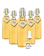 6 x Prinz Alte Marille / 41 % Vol. / 6 x 1,0 Liter + 1 x gratis mySpirits Schnapskelch